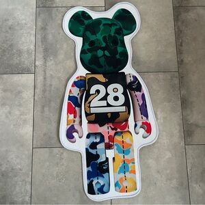 NEW  Medicom bearbrick BAPE 28th Anniversary camo small rug